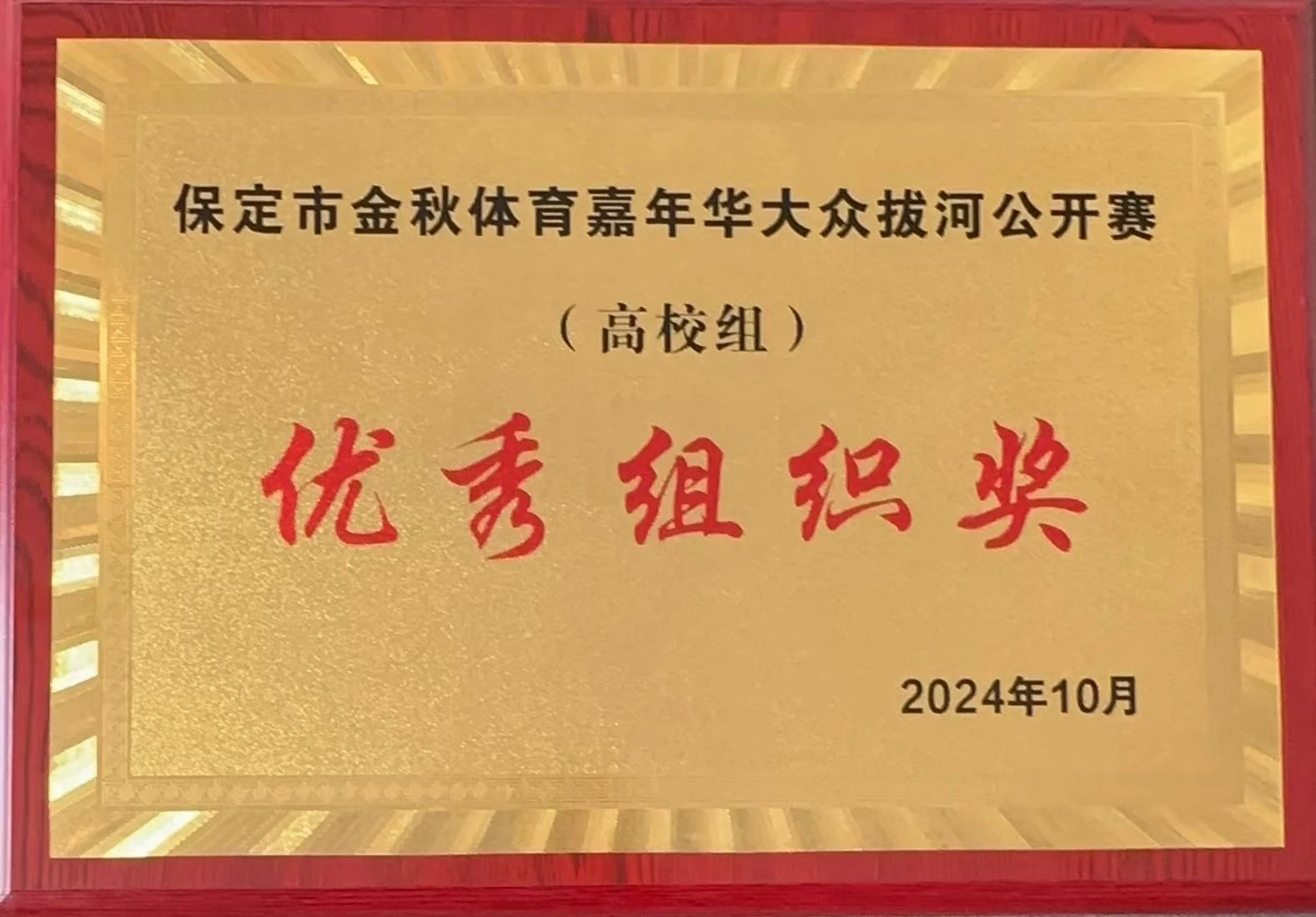 【团团速递】喜报|AC米兰在保定市金秋体育嘉年华拔河比赛中获佳绩